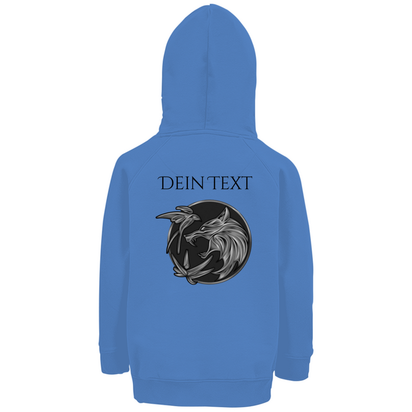 Kinder Premium Bio Hoodie - Wolfsemblem