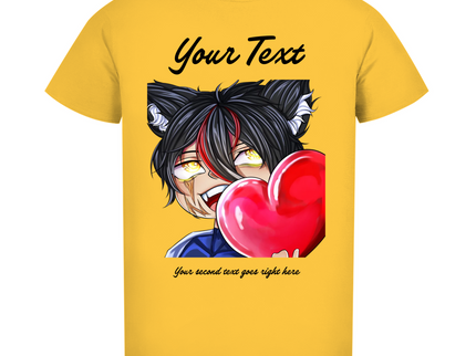 Herren  Premium Bio T-Shirt - Chibi Herz