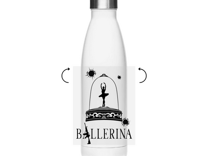 Edelstahl-Thermoflasche - Tänzerin im Kugelhagel