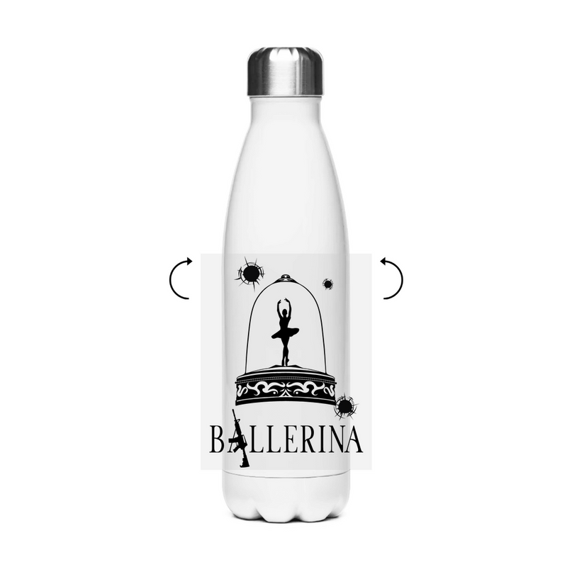 Edelstahl-Thermoflasche - Tänzerin im Kugelhagel
