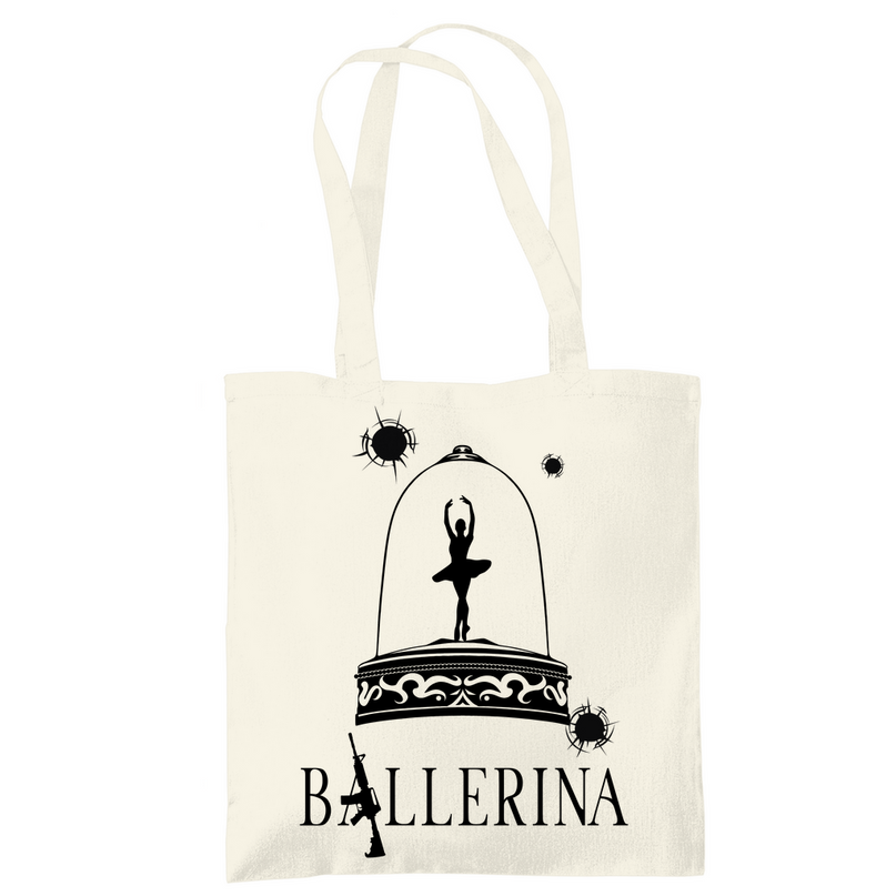 Tragetasche - Tänzerin im Kugelhagel