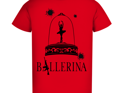 Herren Premium Bio T-Shirt - Tänzerin im Kugelhagel