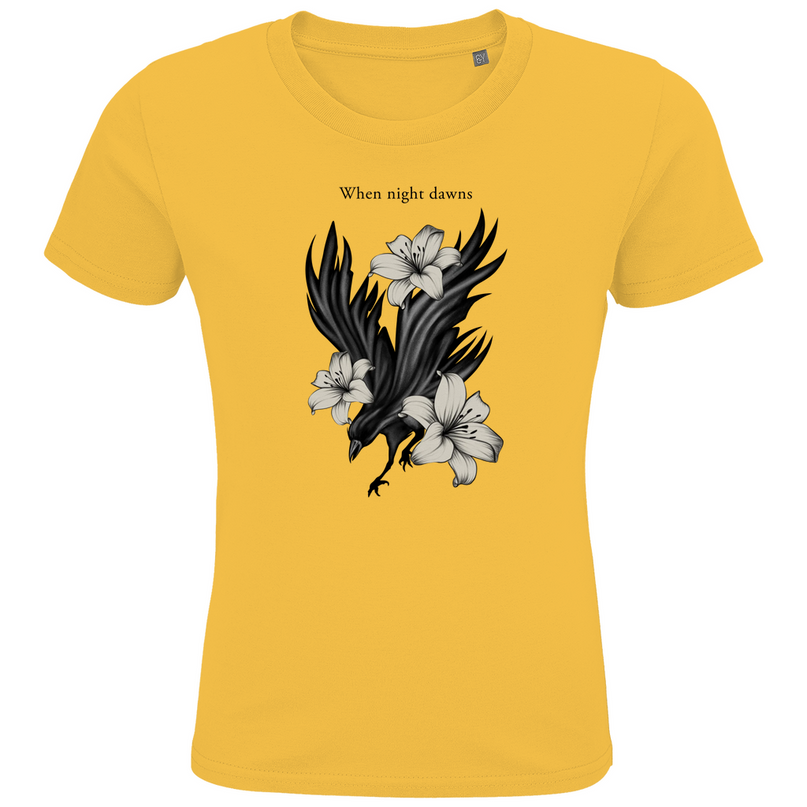Kids Premium Bio T-Shirt – Rabe und Lilien