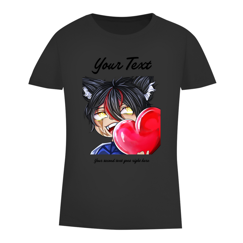 Damen Premium Bio T-Shirt - Chibi Herz