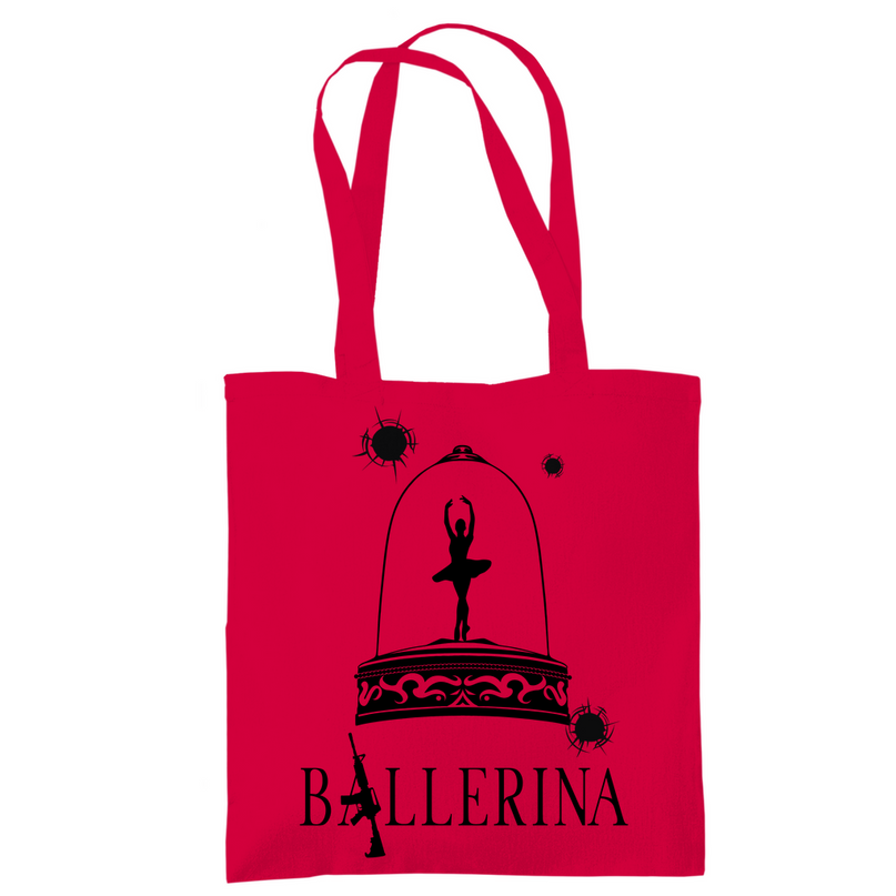 Tragetasche - Tänzerin im Kugelhagel