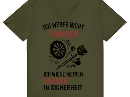 Herren Premium Bio V-Neck T-Shirt – Ich werfe nicht daneben ...