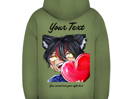 Unisex Oversize Hoodie – Herz Chibi