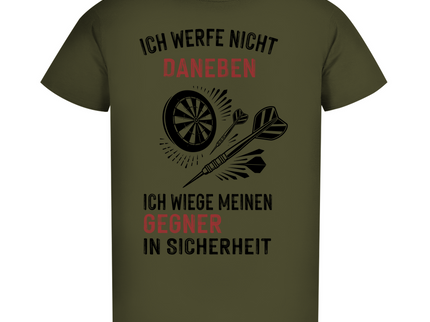 Herren Premium Bio T-Shirt – Ich werfe nicht daneben ...