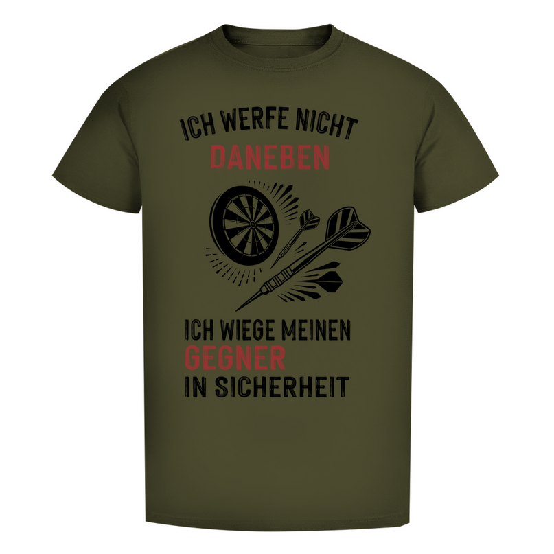 Herren Premium Bio T-Shirt – Ich werfe nicht daneben ...