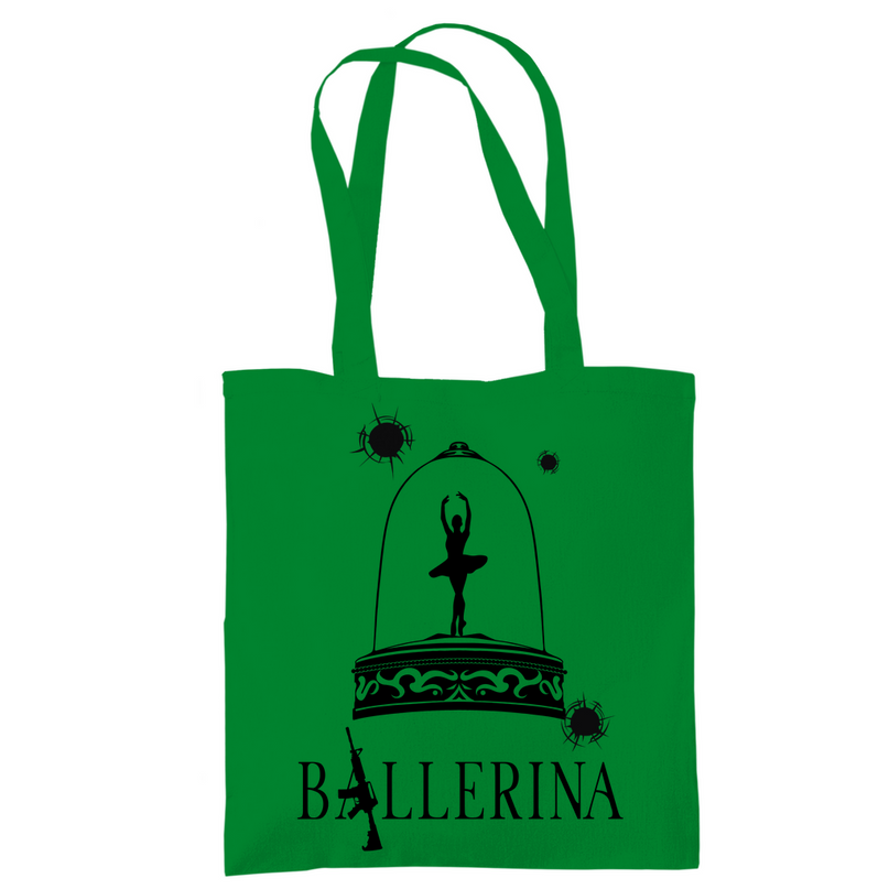 Tragetasche - Tänzerin im Kugelhagel