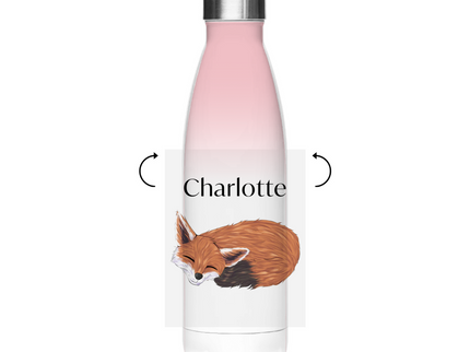 Edelstahl-Thermoflasche – Schlafender Fuchs