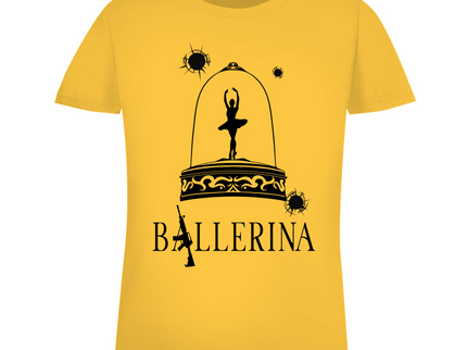 Damen Premium Bio T-Shirt - Tänzerin im Kugelhagel