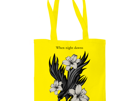 Tragetasche – Rabe und Lilien