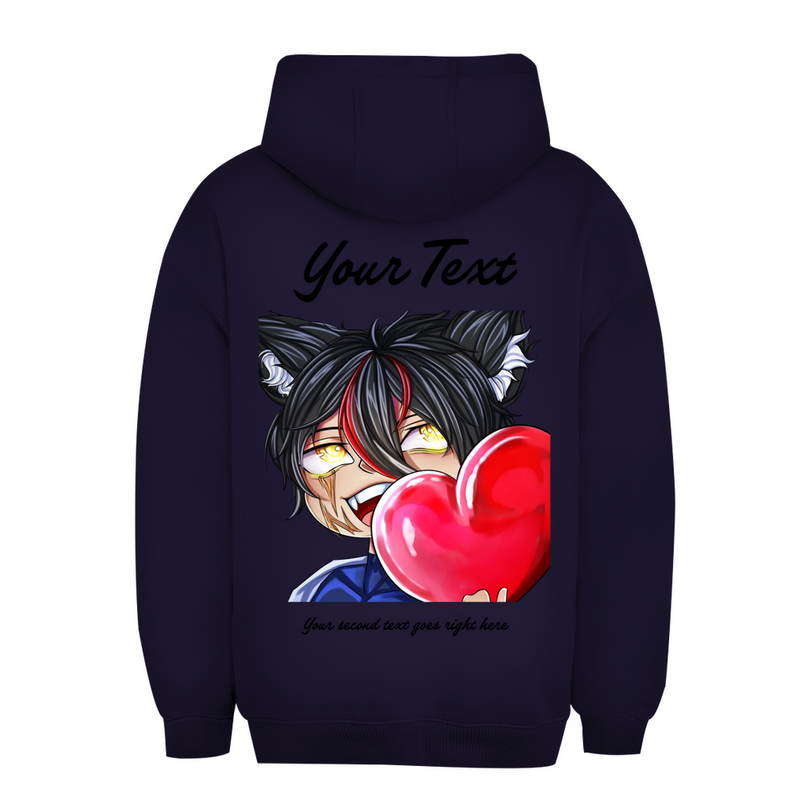 Unisex Oversize Hoodie – Herz Chibi