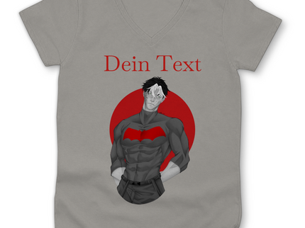 Damen Premium Bio V-Neck T-Shirt - Broken Hero 2