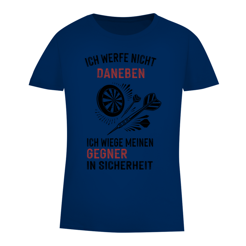 Damen Premium Bio T-Shirt – Ich werfe nicht daneben ...