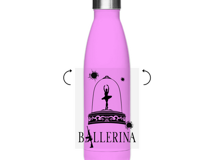 Edelstahl-Thermoflasche - Tänzerin im Kugelhagel