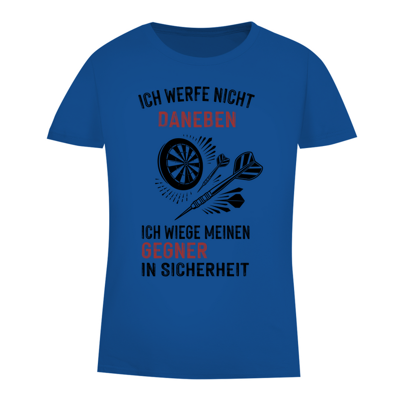 Damen Premium Bio T-Shirt – Ich werfe nicht daneben ...
