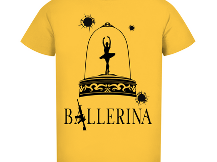 Herren Premium Bio T-Shirt - Tänzerin im Kugelhagel