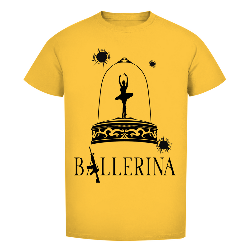 Herren Premium Bio T-Shirt - Tänzerin im Kugelhagel