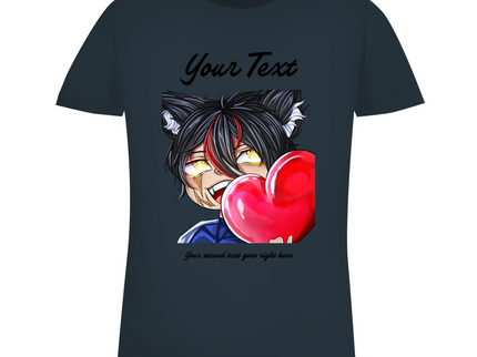 Damen Premium Bio T-Shirt - Chibi Herz
