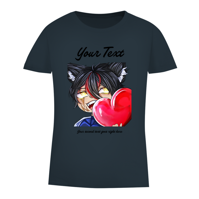 Damen Premium Bio T-Shirt - Chibi Herz