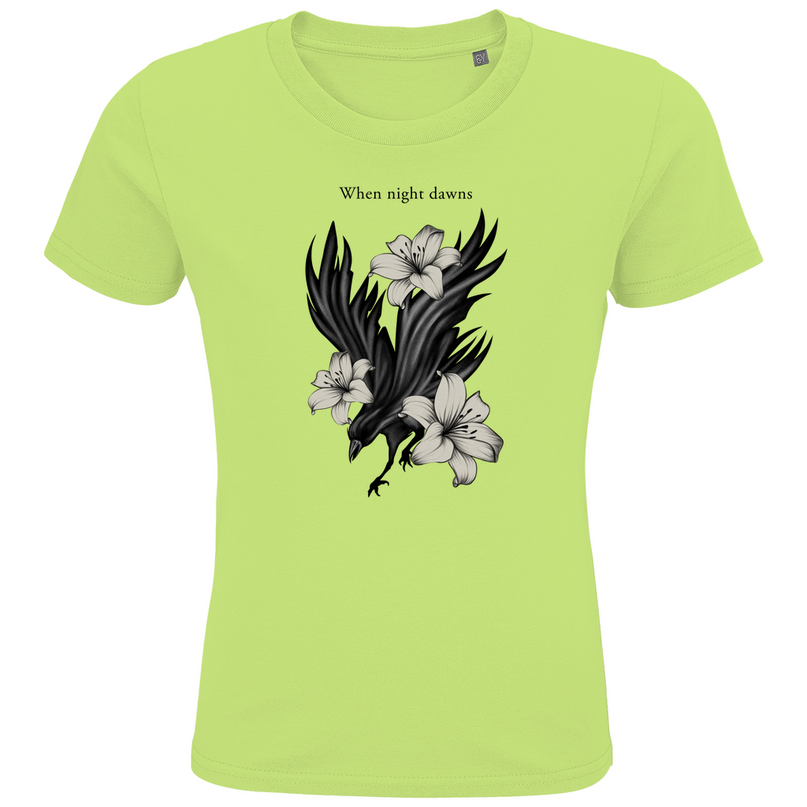 Kids Premium Bio T-Shirt – Rabe und Lilien