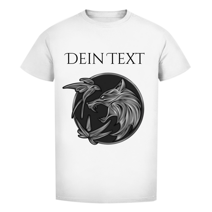 Herren Premium Bio T-Shirt - Wolfsemblem