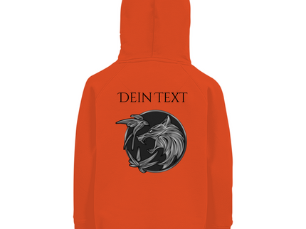 Kinder Premium Bio Hoodie - Wolfsemblem