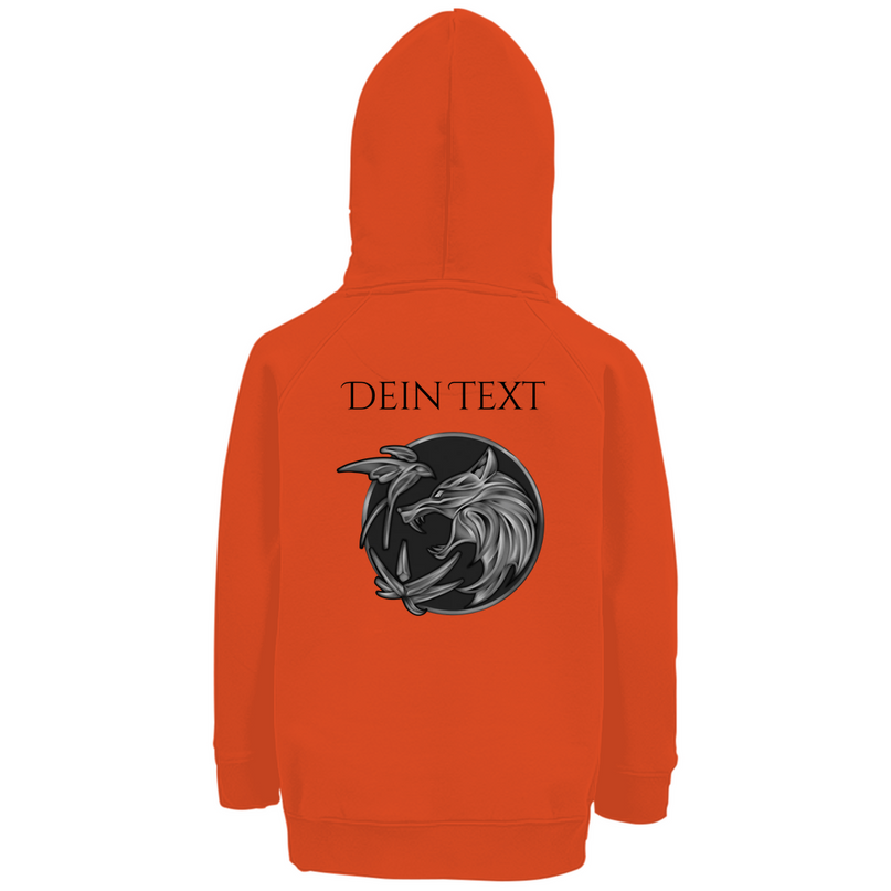Kinder Premium Bio Hoodie - Wolfsemblem
