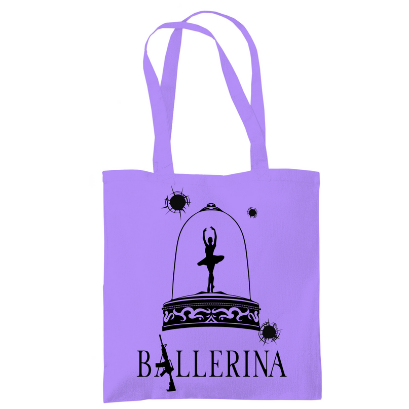 Tragetasche - Tänzerin im Kugelhagel