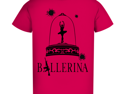 Herren Premium Bio T-Shirt - Tänzerin im Kugelhagel