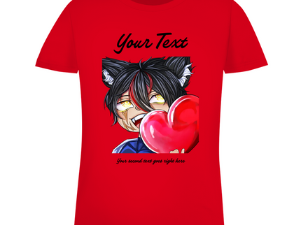 Damen Premium Bio T-Shirt - Chibi Herz