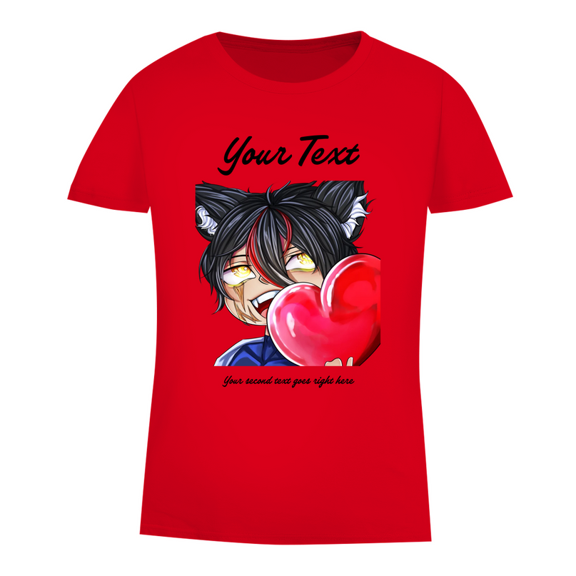 Damen Premium Bio T-Shirt - Chibi Herz