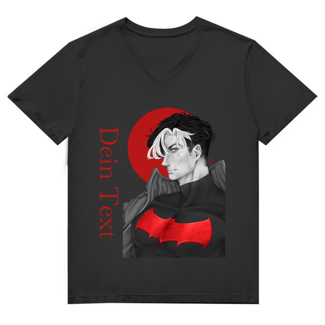 Herren Premium Bio V-Neck T-Shirt – Broken Hero