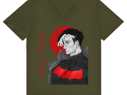 Herren Premium Bio V-Neck T-Shirt – Broken Hero