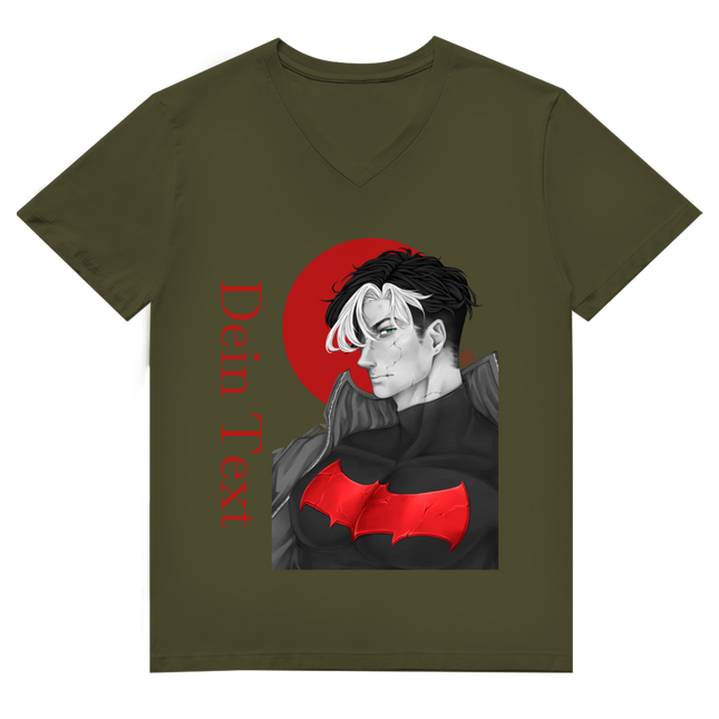 Herren Premium Bio V-Neck T-Shirt – Broken Hero