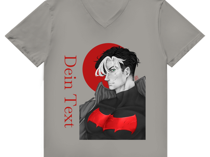 Herren Premium Bio V-Neck T-Shirt – Broken Hero