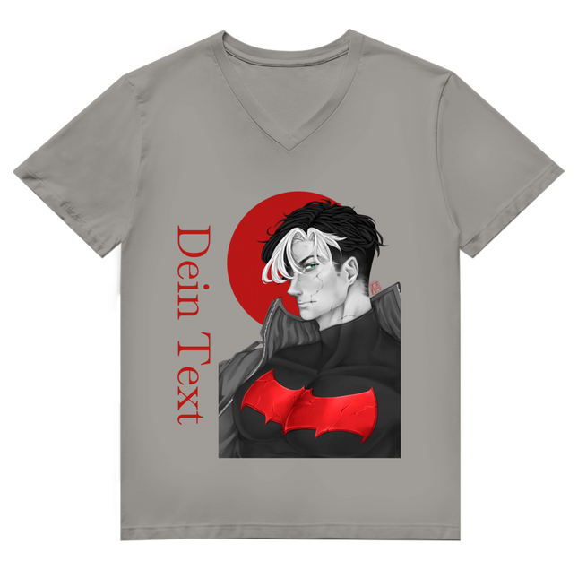 Herren Premium Bio V-Neck T-Shirt – Broken Hero