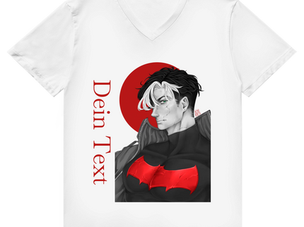 Herren Premium Bio V-Neck T-Shirt – Broken Hero