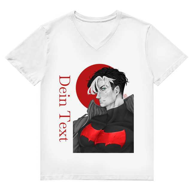 Herren Premium Bio V-Neck T-Shirt – Broken Hero