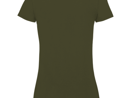Damen Premium Bio V-Neck T-Shirt – Rabe und Lilien