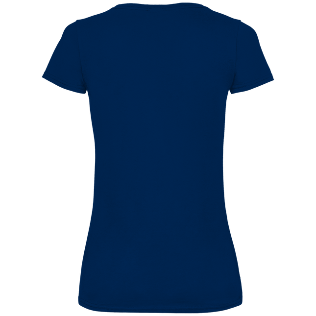 Damen Premium Bio V-Neck T-Shirt – Rabe und Lilien