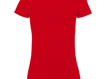 Damen Premium Bio V-Neck T-Shirt – Rabe und Lilien