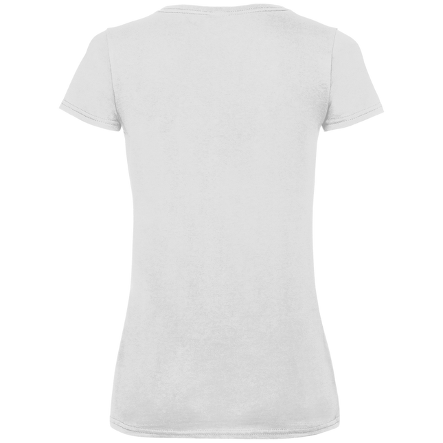 Damen Premium Bio V-Neck T-Shirt – Rabe und Lilien
