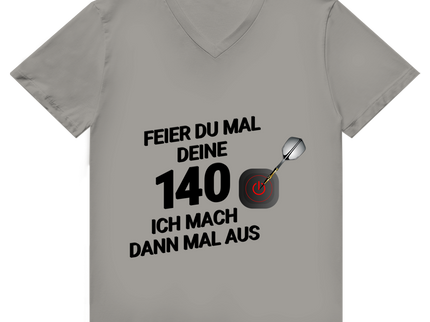 Herren Premium Bio V-Neck T-Shirt – Feier du mal deine 140