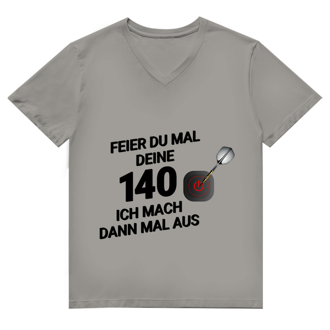 Herren Premium Bio V-Neck T-Shirt – Feier du mal deine 140