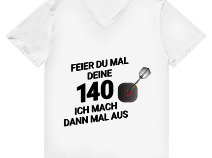 Herren Premium Bio V-Neck T-Shirt – Feier du mal deine 140