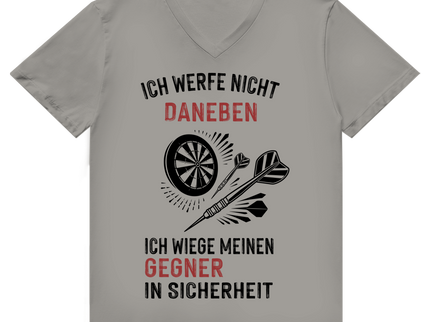 Herren Premium Bio V-Neck T-Shirt – Ich werfe nicht daneben ...
