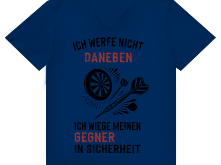 Herren Premium Bio V-Neck T-Shirt – Ich werfe nicht daneben ...